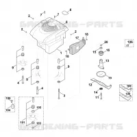 F   Moteur, lame pour Stihl MB 650.0 VE