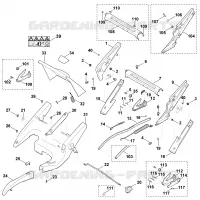 C   Chassis, Réglage de hauteur pour Stihl MB 650.0 VQ