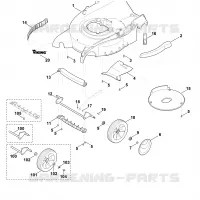 D   Carter, Axe pour Stihl MB 650.0 VQ