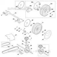 E   Axe, Transmission pour Stihl MB 650.0 VQ
