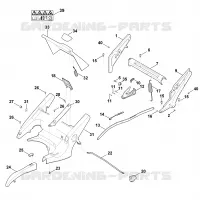 C   Chassis, Réglage de hauteur pour Stihl MB 650.1 V