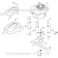 F   Moteur, lame pour Stihl MB 650.1 V