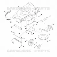 D   Carter, Axe pour Stihl MB 650.1 VM