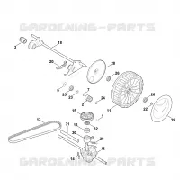 E   Axe, Transmission pour Stihl MB 650.1 VM