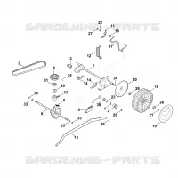 E   Axe, Transmission pour Stihl MB 650.3 V
