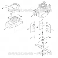 F   Moteur, lame pour Stihl MB 650.3 V