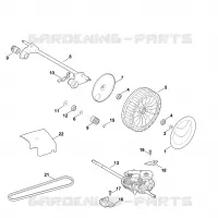 F   Axe, Entrainement pour Stihl MB 655.0 GK