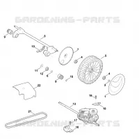 E   Axe, Entrainement pour Stihl MB 655.0 GQ