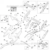 D   Chassis, Réglage de hauteur pour Stihl MB 655.0 KS