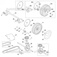 E   Axe, Transmission pour Stihl MB 655.0 OS