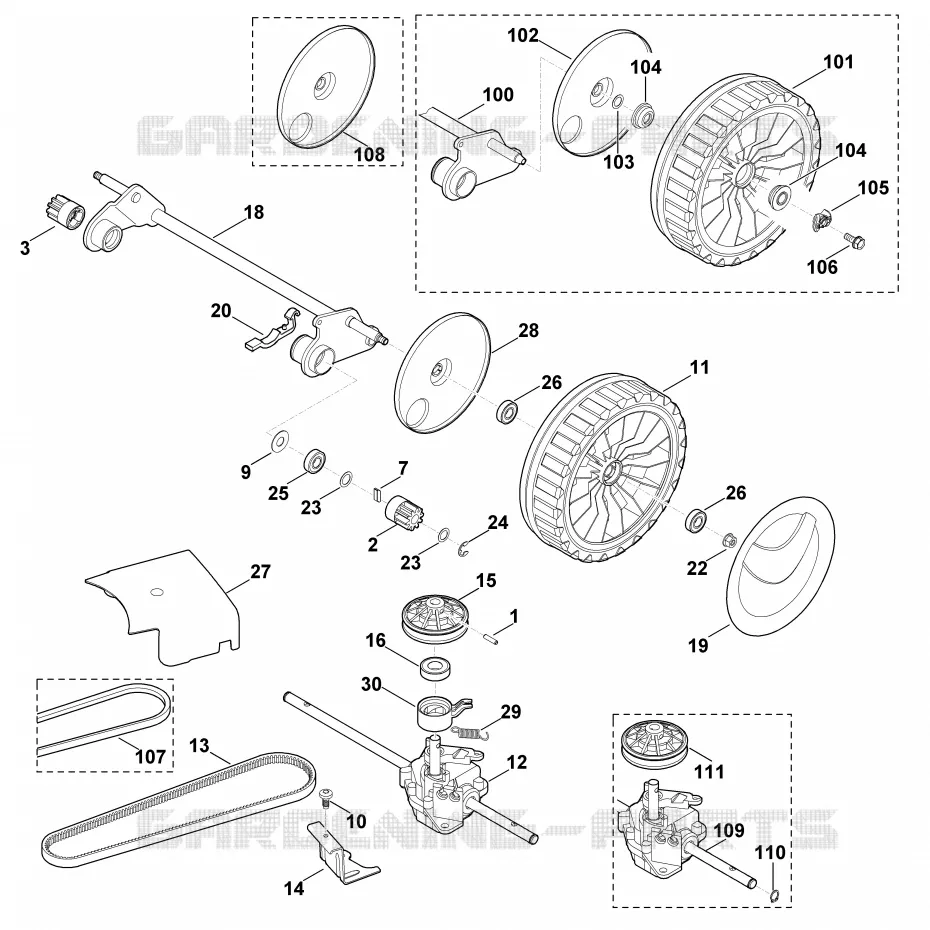 E - Axe, Transmission Stihl Tondeuses Tondeuses VIKING : MB MB 655.0 OS  MB 655.0 OS