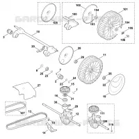 E   Axe, Transmission pour Stihl MB 655.0 V