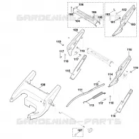 C1   Chassis, Réglage de hauteur pour Stihl MB 655.1 GS