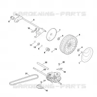 E   Axe, Entrainement pour Stihl MB 655.1 GS
