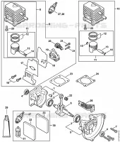 Carter, Cylindre pour Stihl HT 70