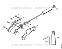 Engrenage d'angle (38.2016) pour Stihl HT 70
