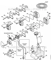 Filtre à air, Réservoir d'essence pour Stihl HT 75