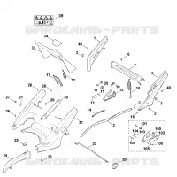 C   Chassis, Réglage de hauteur pour Stihl MB 655.1 VM