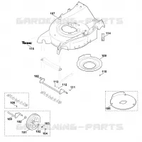 D1   Carter, Axe pour Stihl MB 655.1 VM