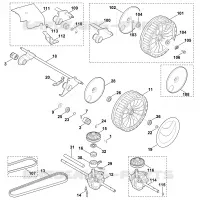 E   Axe, Transmission pour Stihl MB 655.1 VM