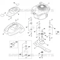 F   Moteur, lame pour Stihl MB 655.1 VM