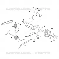 E   Axe, Transmission pour Stihl MB 655.3 V