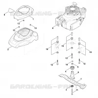 F   Moteur, lame pour Stihl MB 655.3 V