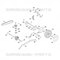 E   Axe, Transmission pour Stihl MB 655.3 VS