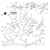 C   Chassis, Réglage de hauteur pour Stihl MB 750.0 GK