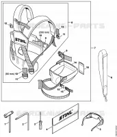 Outils, Bretelle double pour Stihl HT 100