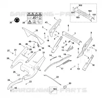 C   Chassis, Réglage de hauteur pour Stihl MB 755.1 KS
