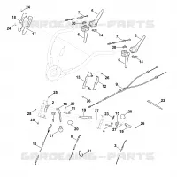 A   Guidon part haut pour Stihl MB 755.2 KS