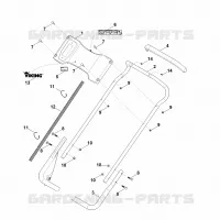 B   Guidon inférieur pour Stihl MB 756.0 GS