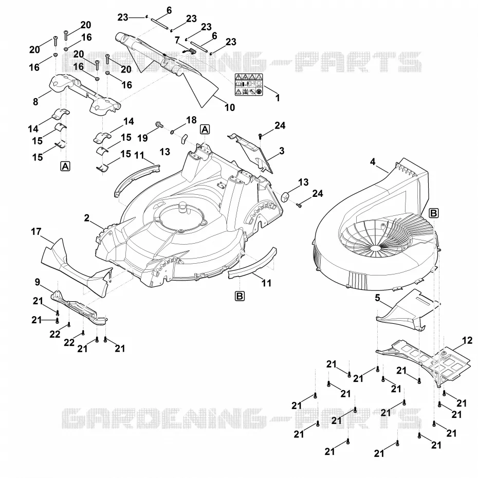 C - Carter Stihl Tondeuses Tondeuses VIKING : MB MB 756.0 GS  MB 756.0 GS