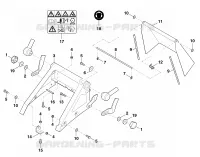 C   Console, Volet d'ejection pour Stihl MB 858.0