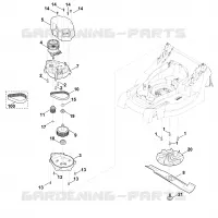 D   Moteur, lame pour Stihl MA 443.1