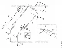 A   Guidon pour Stihl MA 450