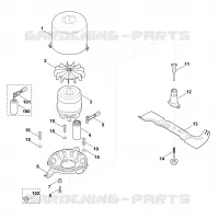E   Moteur, lame pour Stihl ME 545.0 C
