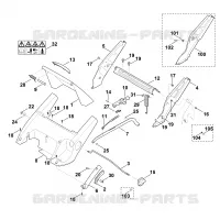 C   Chassis, Réglage de hauteur pour Stihl ME 545.0 V