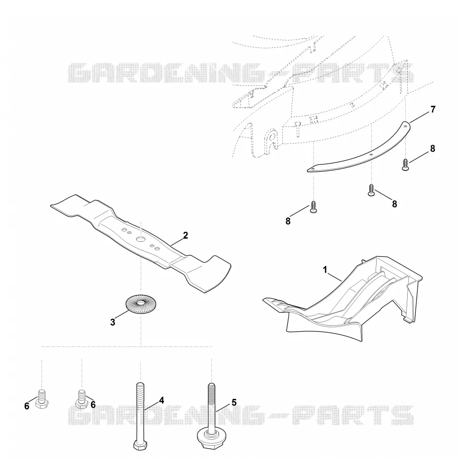 A - Kit mulching Stihl Tondeuses Tondeuses VIKING : Accessoires AMK 045  AMK 045