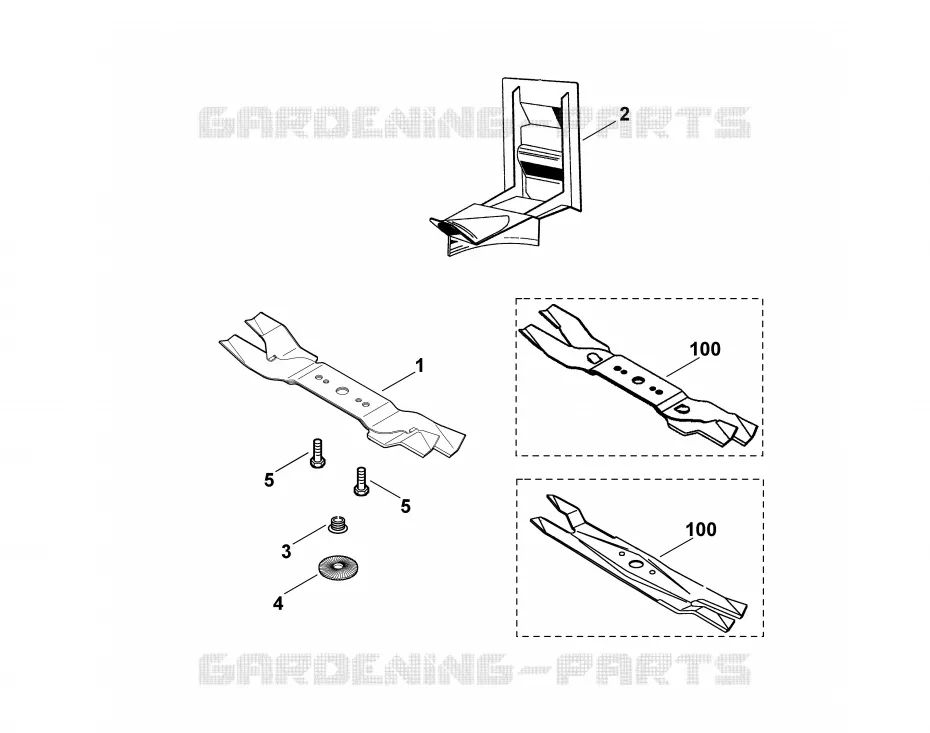 A - Kit mulching Stihl Tondeuses Tondeuses VIKING : Accessoires Kit 45 MS  Kit 45 MS