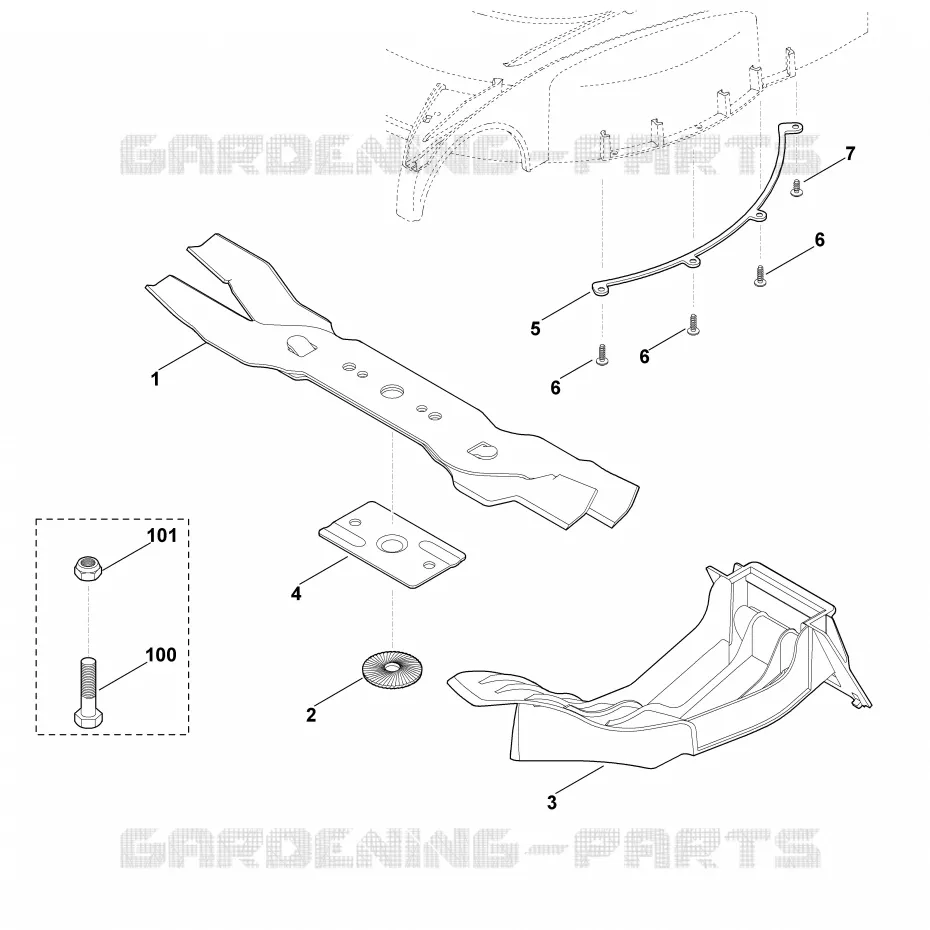 A - Kit mulching Stihl Tondeuses Tondeuses VIKING : Accessoires Kit 655  Kit 655