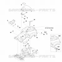 B   Carter supérieur pour Stihl MI 422.0