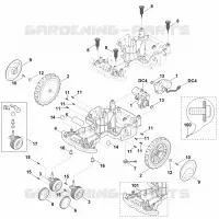 C   Parte inferérieure du carter, châssis pour Stihl MI 422.0