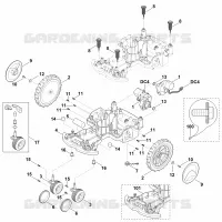 C   Parte inferérieure du carter, châssis pour Stihl MI 422.0 P