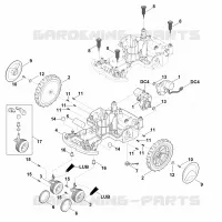 C   Parte inferérieure du carter, châssis pour Stihl MI 422.1