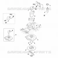 D   Plateau de coupe, réglage en hauteur pour Stihl MI 422.1 PC