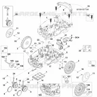 C   Parte inferérieure du carter, châssis pour Stihl MI 632.0