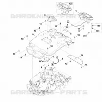 B   Carter supérieur pour Stihl MI 632.0 P