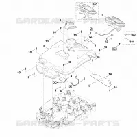 B   Carter supérieur pour Stihl MI 632.0 PC